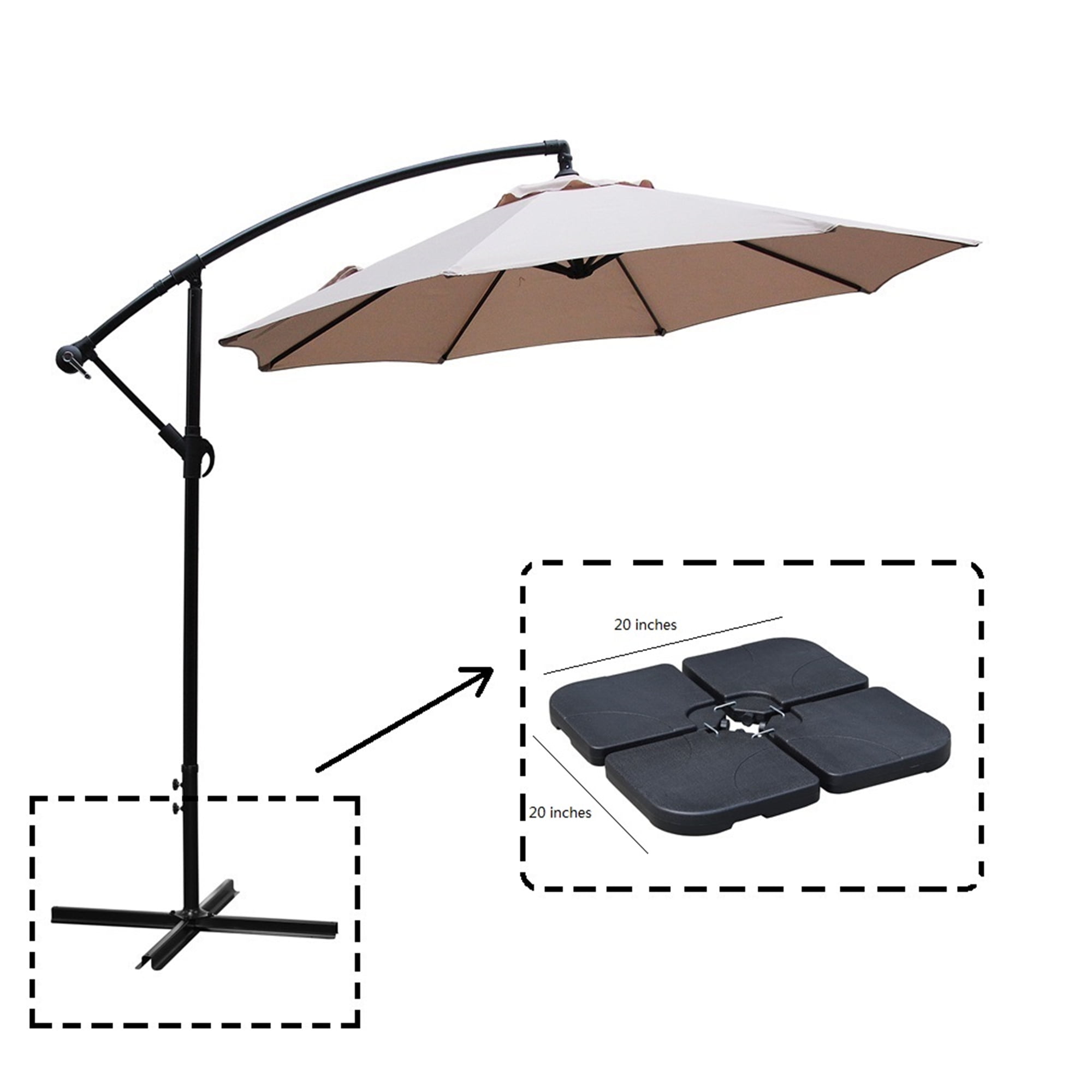 130 lb umbrella base