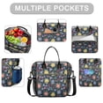 thumbnail image 2 of Pioneer Flower Floral Print Pattern Womens Lunch Box for Work,Insulated Large Lunch Bag for Tween and Teen,Loncheras Para Mujer,Leakproof Adult Lunch Bag for Work,Beach,Travel,Picnic,Camping, 2 of 7