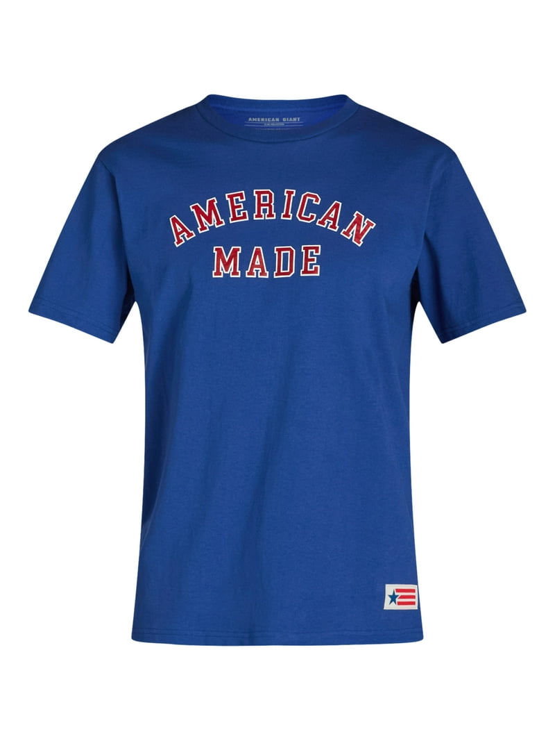 American Giant Unisex USA Tee Shirt, Men's Sizes XS-3XL