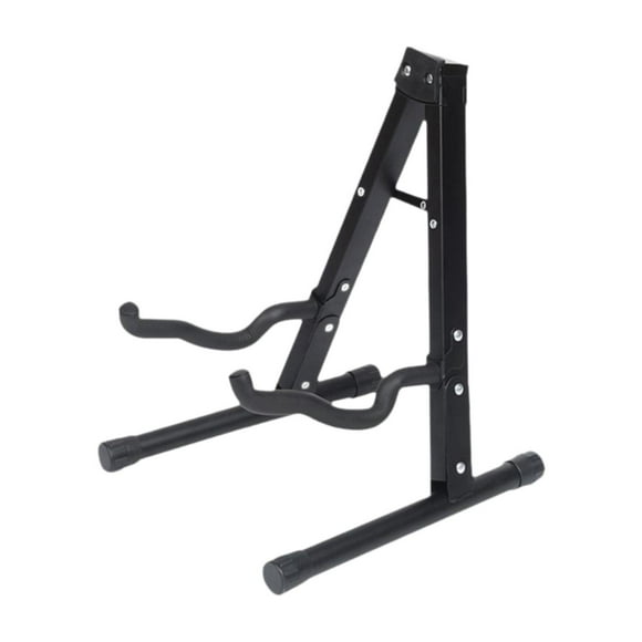 Plegable de guitarra de guitarra Un soporte de piso de marco con pies de goma portátiles plegables universales a marco para bosques de guitarra