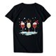 thumbnail image 1 of Camisas de Navidad Para Mujer Tops de Cuello Redondo Blusa Informal de Manga Corta Con Estampado de Moda Odeerbi  ODB195648, 1 of 9
