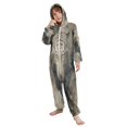 thumbnail image 5 of BZSMCE Unisex One-piece Pajama Cotton Sleepwear Phantom White Tiger Printed, 5 of 8