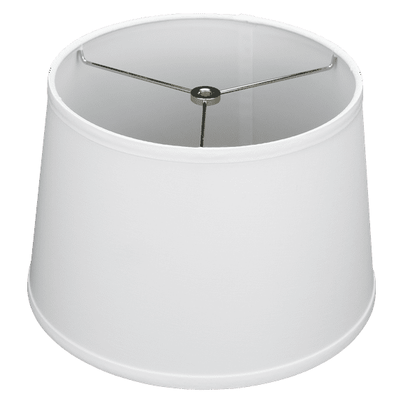 Fenchel Shades | 10" Top Diameter x 12" Bottom Diameter x 8 Slant, (Washer/Spider Attachment) Empire Lamp Shade - (Linen White)