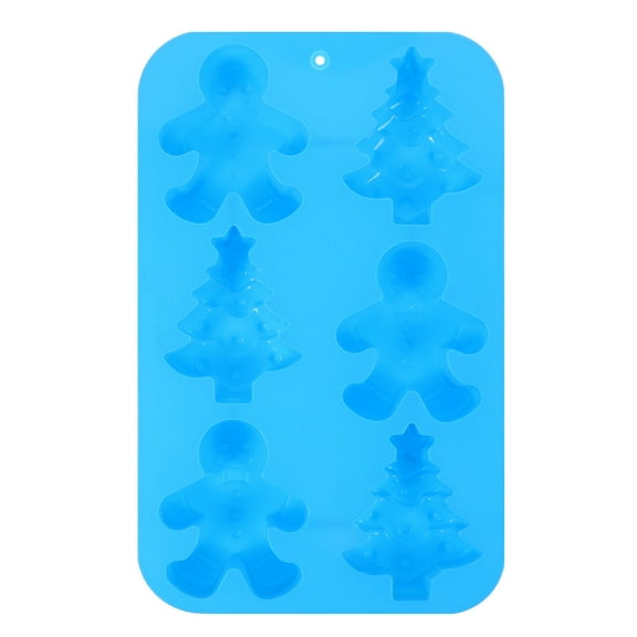 Gymnture christmas Christmas Fondant Cake Gingerbread Man Xmas Tree Silicone Candy Chocolate Mold