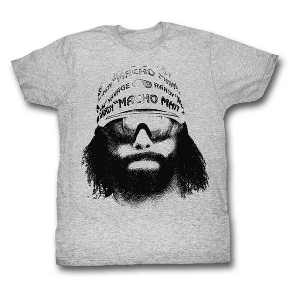 Macho Man Icons Face Adult Short Sleeve T Shirt