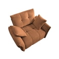 thumbnail image 5 of JERFIT Modern Chenille Sofa, 47" Single Seater Couch with Pillows for Living Room, Office, Apartment, Ergonomic Support, Burnt Orange, 5 of 10