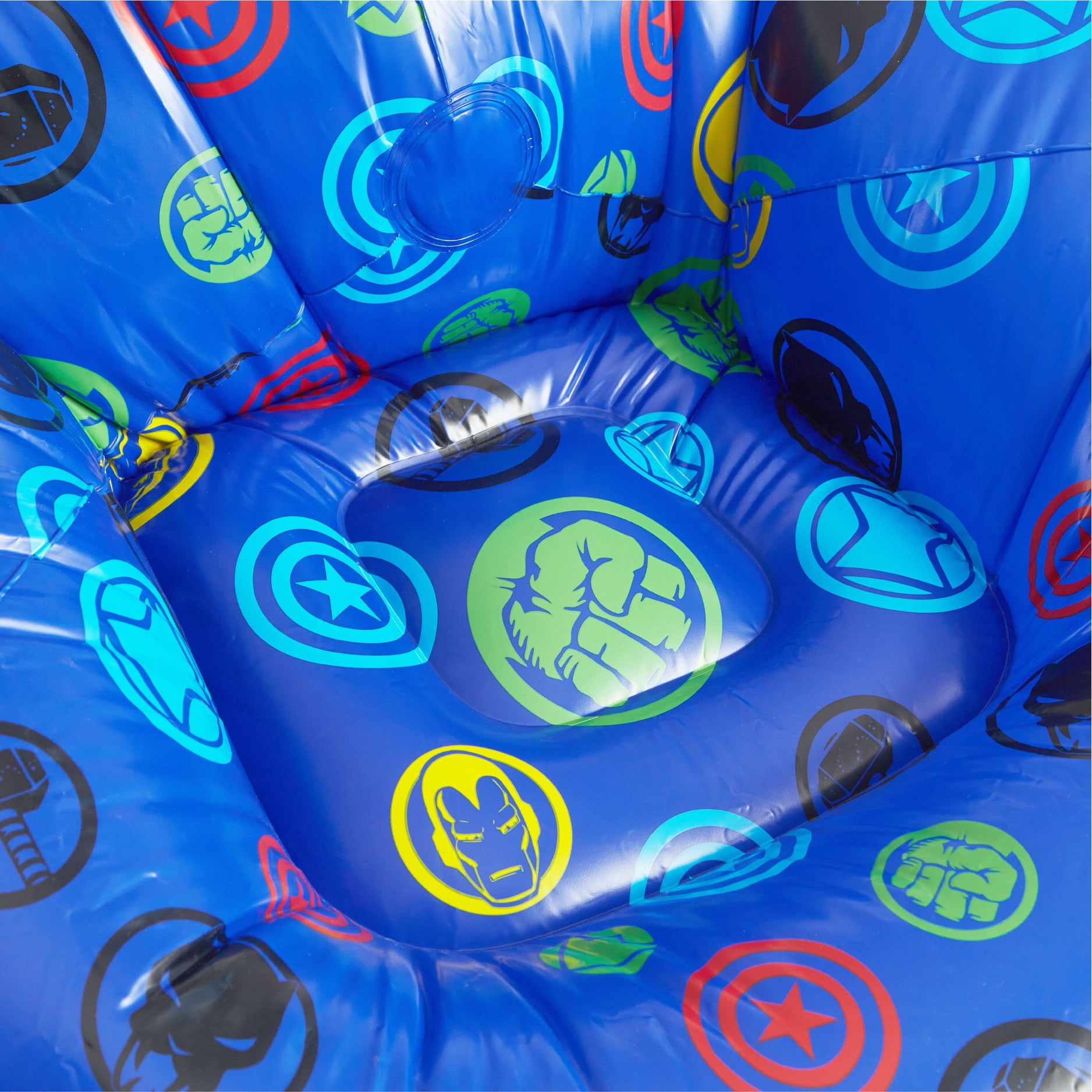 Marvel Avengers Kids' Inflatable Gaming Chair, Black , Ages 3-10, Blue