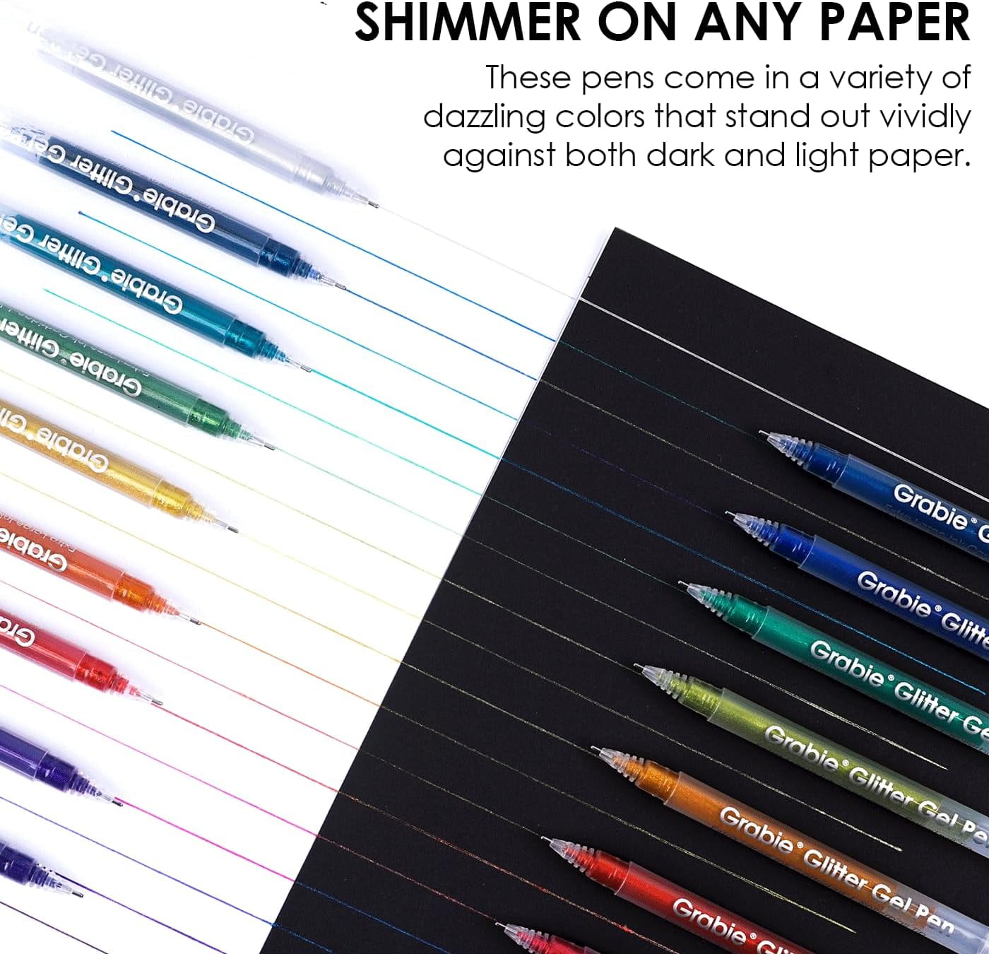 Jumbo Glitter Gel Pens Set of 18, Metallic Sparkle Gel Ink Pens, Large Capacity Vibrant Glitter Pens for Coloring Books, Drawing, Journaling, Scrapbooking & DIY Crafts, Smooth Writing Art Pens