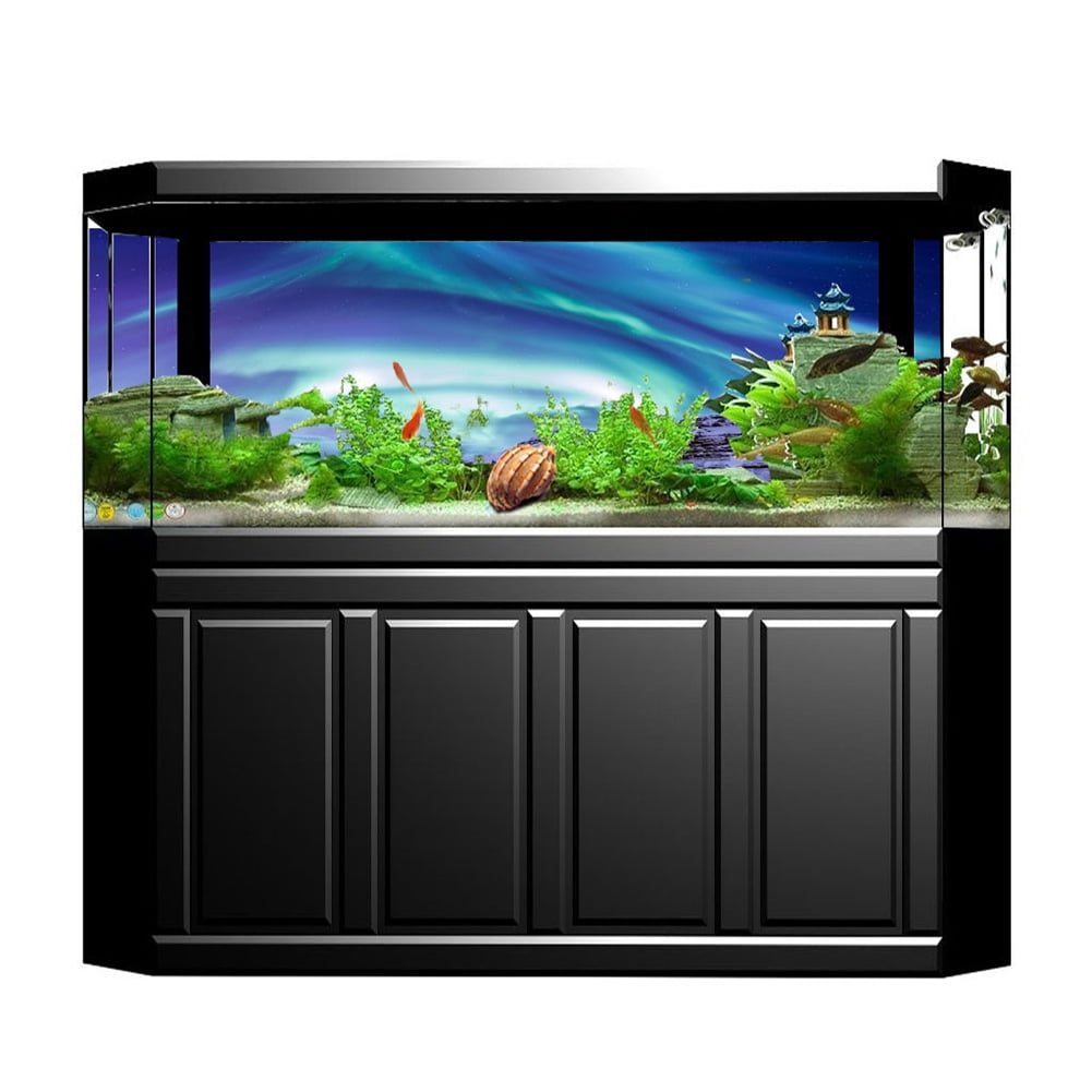 Aquarium Background Poster, Fish Tank Decoration Aquarium Decorative Poster, Self-adhesive Household For Aquarium Office Fish Tank 122x50cm