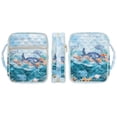 thumbnail image 5 of Uorisanigo Blue Sea Turtle Bible Cover Quilted Carrying Bible Bags for Women Bible Study Supplies Accessories Portable Bag Gift for Christian, 5 of 7