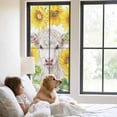 thumbnail image 2 of Farmhouse Sunflowers Window Privacy Film, Spring Country Watercolor Cow Floral Static Cling UV Sun Blocking Heat Control Window Tint Day and Night, Non-Adhesive One Way Privacy Cover 29.5''x78.7'', 2 of 7