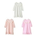 thumbnail image 6 of GYRATEDREAM Girls Soft Princess Nightgowns Sleep Shirt Crewneck Long Sleeve Nightie Dress Nightdress 3-14 Years, 6 of 6