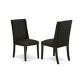 thumbnail image 2 of East West Furniture X-Style 9-piece Wood Table and Dining Chair Set in Black, 2 of 3