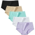thumbnail image 4 of Seamless Women's Underwear Cotton Mid Waist Comfortable and Traceless Pants, 4 of 7