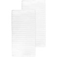 thumbnail image 1 of Royale Collection 100% Combed Terry Cotton, Highly Absorbent, Oversized, Kitchen Towel Set, 28" x 18", 2-Pack, Solid White, 1 of 8