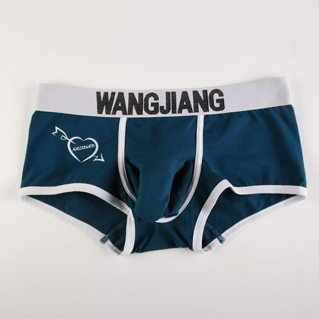 

Gubotare Men Underwear Mens Breathable Underwear Cotton Boxer Briefs For Men Pack Elastic Soft Trunks Dark Blue XL