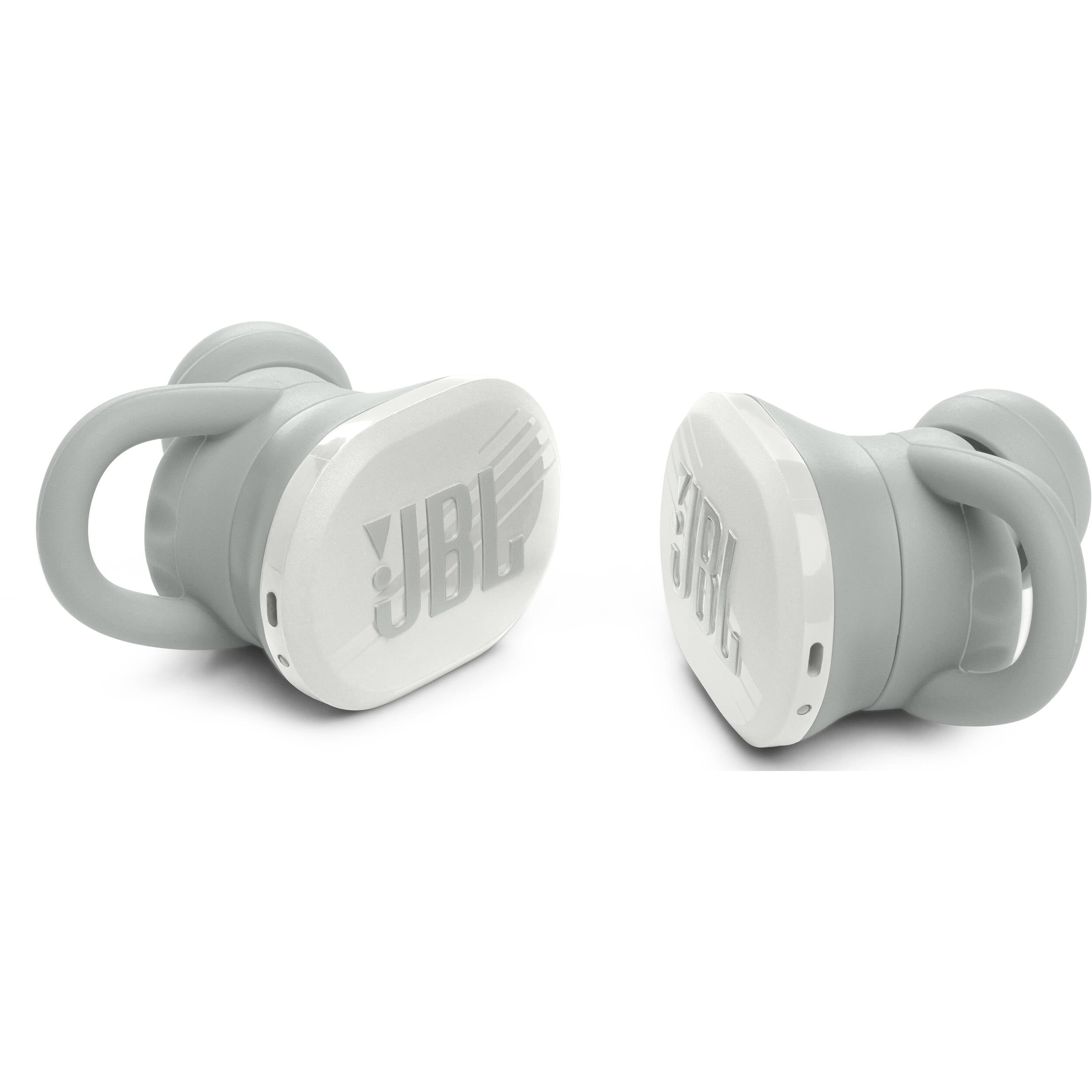 Restored JBL Endurance Race True Wireless Waterproof Active Sport Earbuds (White) (Refurbished)