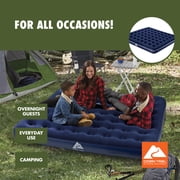 Ozark Trail King 10 inch Inflatable Air Mattress, Blow up Mattress Without Pump