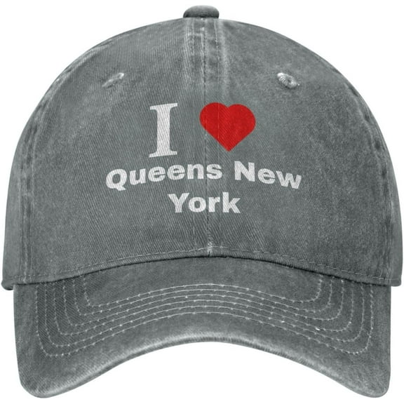I Love Queens New York Baseball Cap for Men Women Hat Adjustable Vintage Cotton Dad Caps