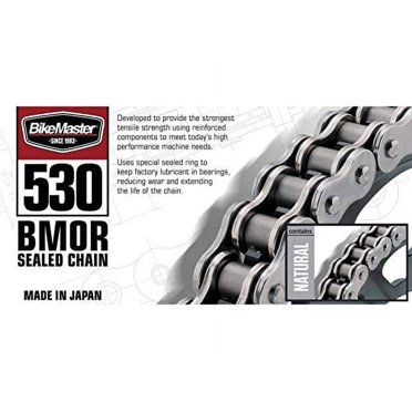 RK 530MAXO118 Motorcycle Chain - 118-Link O-Ring Chain For Street & Dirt Bikes