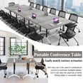 thumbnail image 5 of Conference Room Tables with Wheels,Modular Folding Conference Table,Rolling Heavy Duty Conference Tables,for Meeting Office School Classroom University Library, 5 of 7