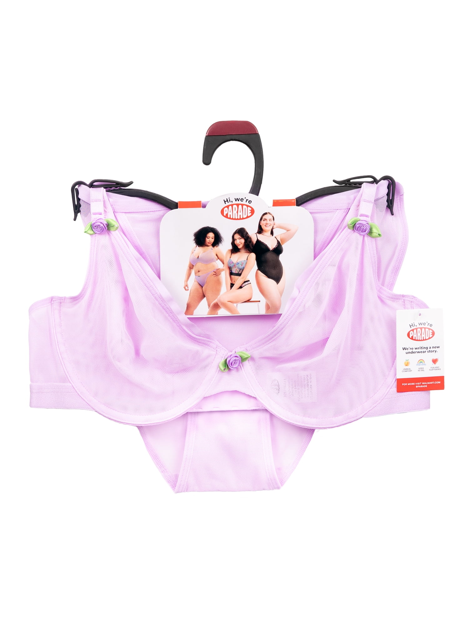 Parade Mesh Underwire Set, Sizes XS to 3XL