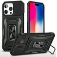 thumbnail image 6 of For Motorola Moto Edge 5G 2024 Hybrid Case with Rotation Ring Stand Shockproof & Camera Window TPU Armor Dropproof Cover ,Xpm Phone Case [ Black ], 6 of 10