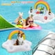 thumbnail image 3 of Soporte inflable gigante para bebidas con forma de nube de arcoíris, flotador de accesorio de barra de lujo, perfecto para una fiesta en la piscina de verano Fason WMZL-1385, 3 of 7