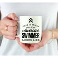 thumbnail image 3 of Koyal Wholesale Ceramic Coffee Tea Mug, This is What an Awesome Swimmer Looks Like, 3 of 4