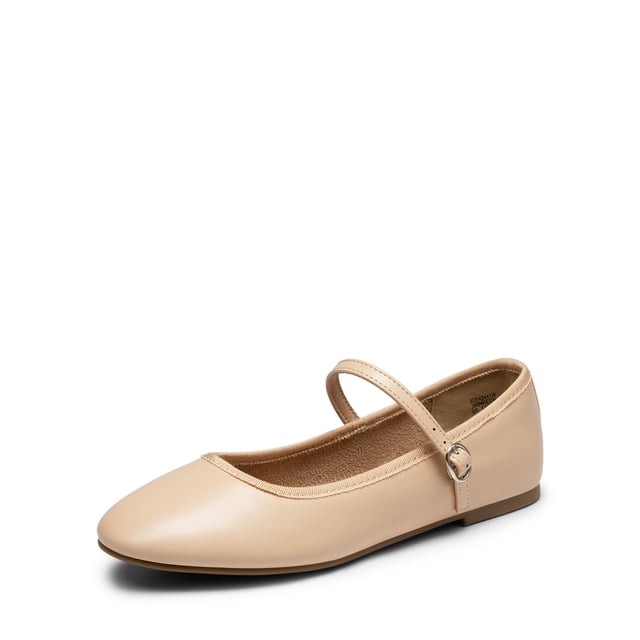 Zapatos DREAM PAIRS SDFA2441W Flats Mary Jane Nude Talle 6
