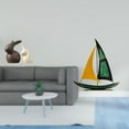 thumbnail image 2 of Conjunto De Estatua De Conejo De Porcelana Y Escultura De Velero De Hierro Para Mueble De TV, Mueble De Jardín, Adorno De Mesa, Decoración De Pascua, Colección De Decoración Feng Shui,, 2 of 8