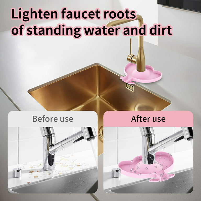 Kitchen Faucet Mat Sink Splash Pad Sink Countertop Protector Mat Draining  Pad Shelf For Shampoo Soap Kitchen Gadgets
