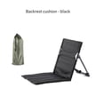 thumbnail image 3 of Black Folding Beach Chair Portable Seat Low Beach Chair Suitable for Fishing, Barbecue, Hiking and Outdoor Activities, 3 of 5