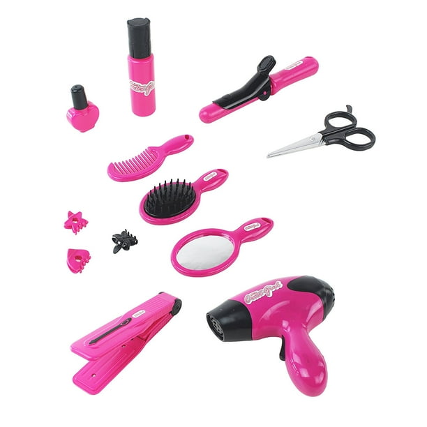 Cute Girl Hairdresser Pretend Play Toy Fashion Beauty Play Set w