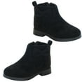 thumbnail image 3 of EeaseMX 1 par de botas cortas para niña, botines con lazo para niña, zapatos de otoño e invierno, 3 of 7