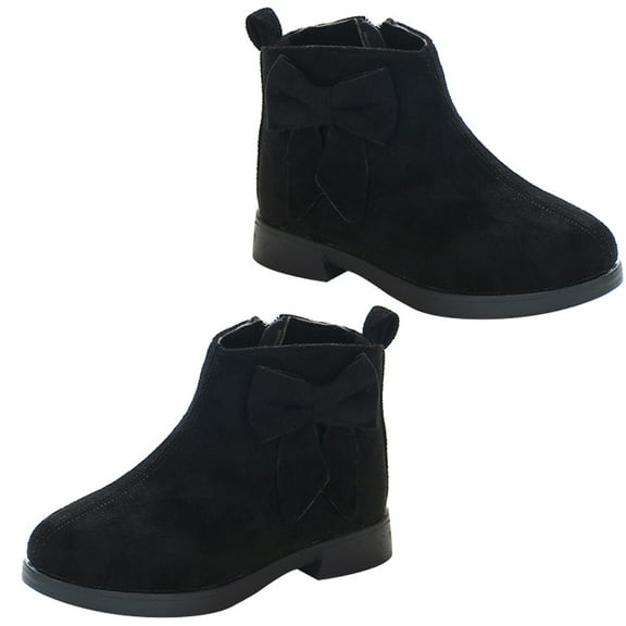 TAILTOSS 1 Pair Toddler Boots Girls Warmth Anti-slip Easy to Wear and Take Fashionable Winter Season