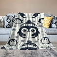 thumbnail image 2 of COMIO Penguin Throw Blanket Soft Fuzzy Plush Blanket Lightweight Flannel Blankets for Couch Bed Living Room Adults Teens Gifts All Seasons, 2 of 6