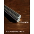 thumbnail image 4 of Juego de 12 velas CANDWAX en forma de cono plateado, 25 cm, sin goteo, 4 of 7