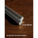 thumbnail image 4 of Juego de 12 velas CANDWAX en forma de cono plateado, 20 cm, sin goteo, 4 of 7
