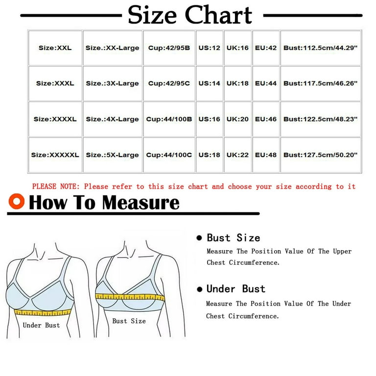 Borniu Wirefree Bras for Women ,Plus Size Adjustable Shoulder Straps Lace  Bra Wirefreee Extra-Elastic Bra Active Yoga Sports Bras 42B/C-44B/C, Summer  Savings Clearance 