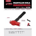 thumbnail image 2 of Martillo De Bola Irrompible Urrea 48 Oz 1348HD, 2 of 3