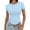 Blue2, variant on WRXMIJNHGSA Clothing Items Under $10 Women Short Sleeve Crewneck Slim Fitted Shirts Summer Tops Basic Tee T-Shirt Casual Spring 2025 Clothes 3PC Multi-color