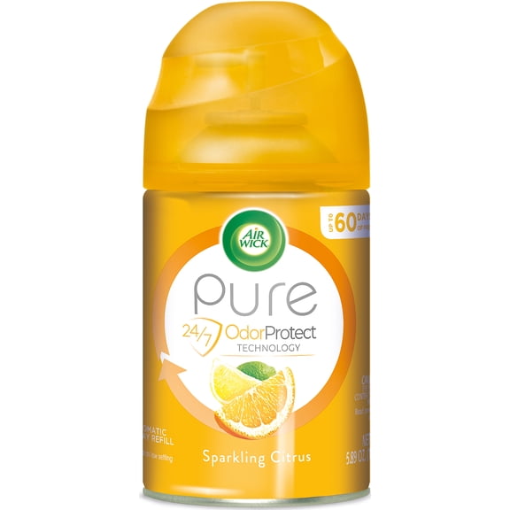 Air Wick Pure Automatic Air Freshener Spray Refill, Sparkling Citrus, 5.89 oz, 1 Count