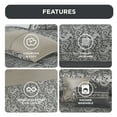 thumbnail image 5 of Regency Heights 24PCs Traditional Paisley Jacquard Comforter Set with Window Curtains,Room in a Bag,Queen,24 Pieces-Black, 5 of 7