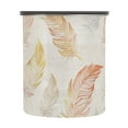 thumbnail image 2 of Orange & Yellow Feather Airtight Coffee Bean Canister 17oz Food Storage Containers with Lids For Gournd, Tea, Sugar, Flour, Rice, Cereal, Candy Cookie Jar, 2 of 8