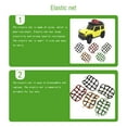 thumbnail image 4 of Porte-bagages Réutilisable Résistant à l'Usure Filet de Bagages Détachable Filet de Bagages Simple Ferme Accessoires de Poche Décoration Forte Résistance à la Traction Vert, 4 of 8