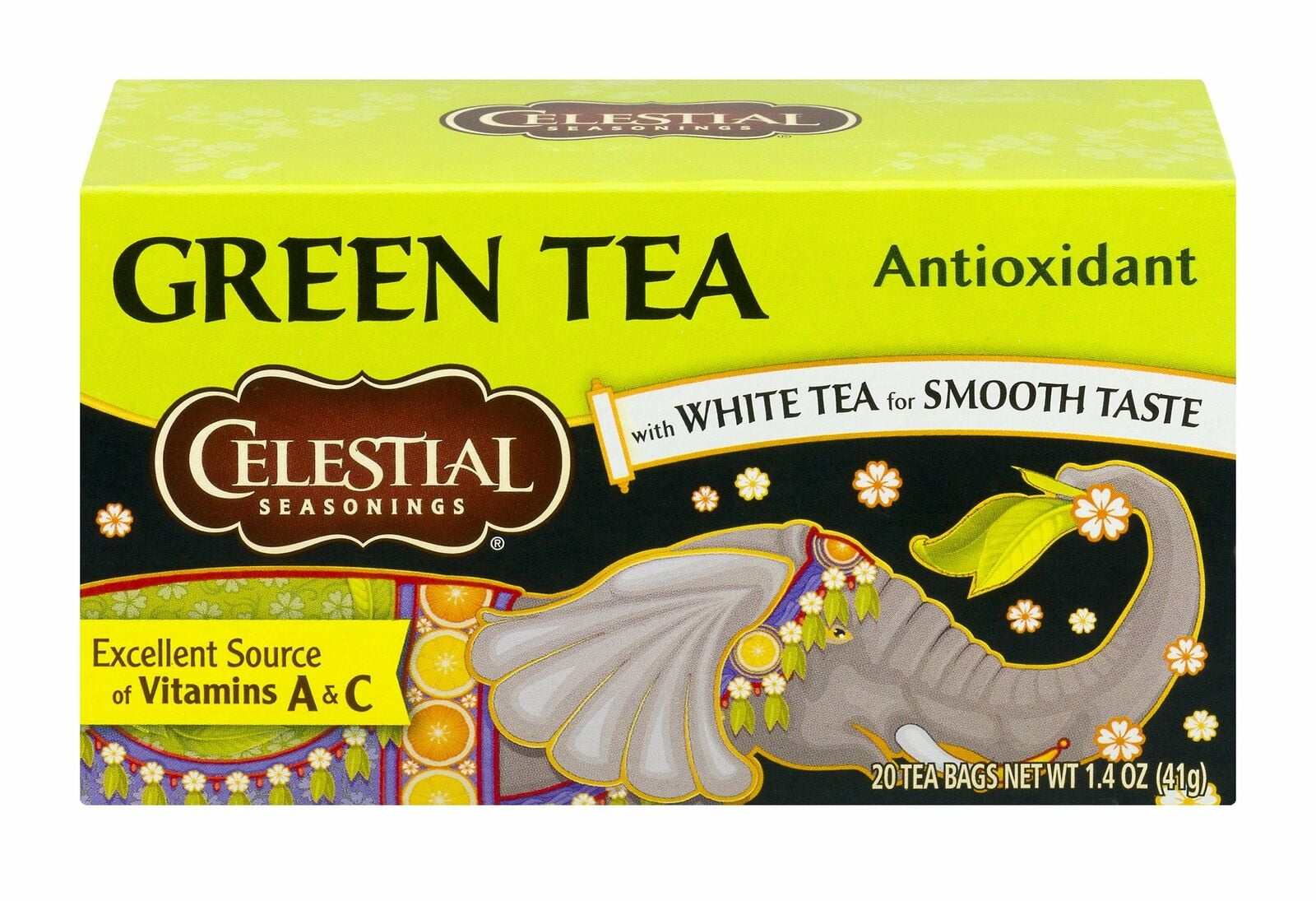 Celestial Seasonings Antioxidant Supplement Green Tea Bags, 20 ct, 3 pk