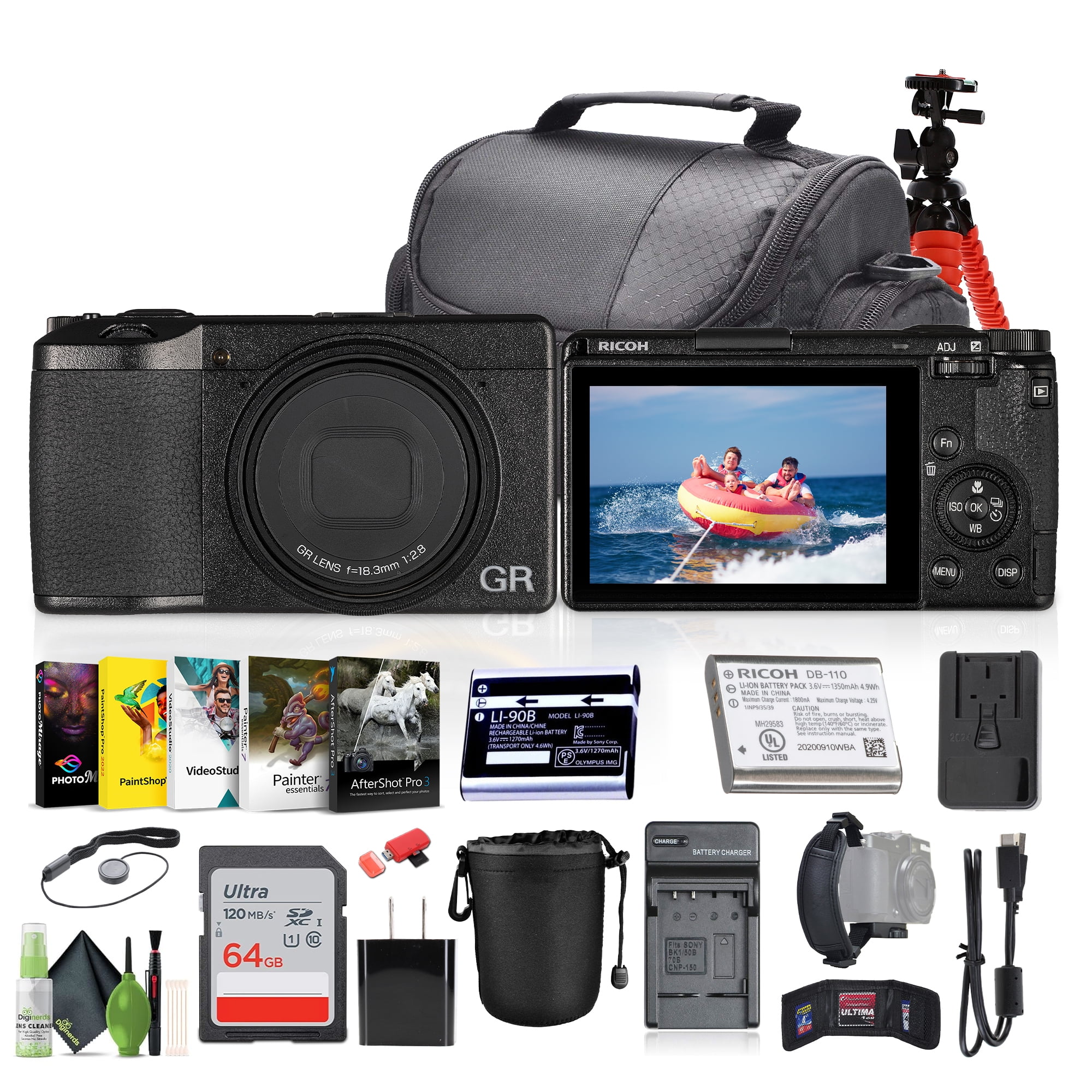 Pixel Hub RICOH GR III HDF Camera, 24.24 MP APS-C Sensor, Hybrid