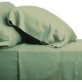 thumbnail image 7 of Full XL 100% Cotton Jersey Knit Sheet Set - Extra-Soft, Breathable & Hypoallergenic - 15" Deep Pockets, 54" x 80" - Ideal for Extra Long Full Beds - 4PC Full XL Sheet Set (Green), 7 of 7
