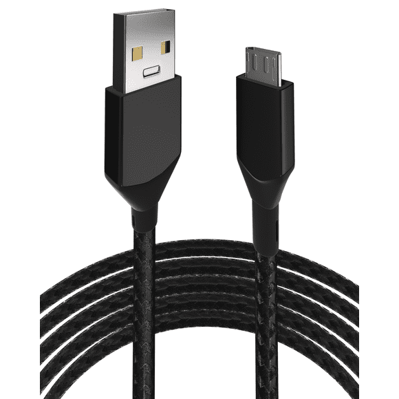 Replacement 3 ft Micro USB To USB Type A Cable (Infinity) (Black)